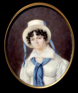 Retrato da aventura inglesa Sophie Dawes, Baronesa de Feucheres (1790-1840), em traje de caça Pintura anônima em pastel do século XIX Chantilly, Musee Conde de Unknown artist