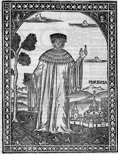 Retrato do poeta italiano Francesco Petrarca (Petrarque de Unknown artist