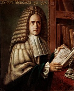 Retrato do médico e anatomista (Giovanni Battista) (Giovanni Battista) Giambattista Morgagni (1683-1771) (João Batista) Fundador da anatomia patológica Pintura anônima do século XVIII Pádua, Universidade, Itália de Unknown artist