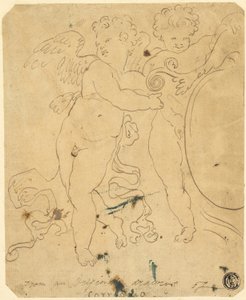 Putti com escudo de Unknown artist