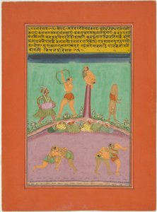 Ragini Desakh, Página de um conjunto de Ragamala de Jaipur de Unknown artist