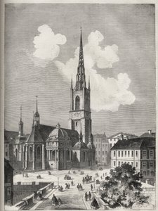 Igreja Riddarholmen - A Igreja Riddarholm em Estocolmo - 1866 - de Unknown artist