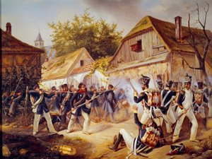 Campanha Russa: "A rendição das tropas de Vandamme à Batalha de Culm (Kulm) em 30/08/1813" 1813 Paris, Museum of the Armee de Unknown artist