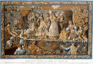 Sagrado Rei Carlos VII em Reims em 17 de julho de Unknown artist