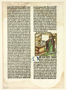 São Conrado de Der Heiligen Leben, Winterteil (Vidas dos Santos, inverno), Chapa 40 de xilogravuras de livros do século XV de Unknown artist
