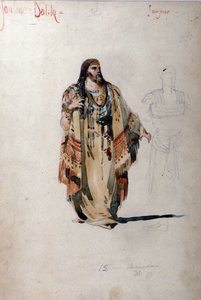 Fato de Sansão para a ópera "Sansão e Dalila" de Camille Saint Saens (Saint-Saens). 1877 de Unknown artist