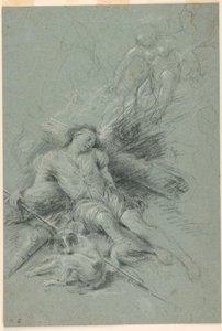Selene vê o Endymion dormindo de Unknown artist
