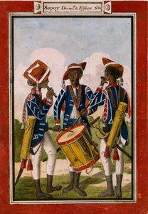 Sepoy tambores e cinquenta de Unknown artist