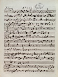 Página de música da Sinfonia Periódica de Karl Ditters von Dittersdorf de Unknown artist