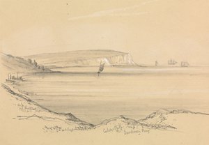 Navios na Baía de Sandown de Unknown artist