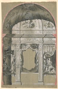 Capela Lateral, com Figuras da Caridade, da Virgem e dos Santos de Unknown artist