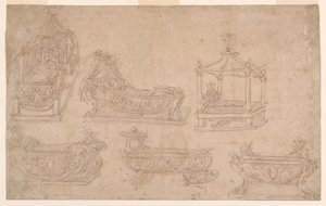 Seis designs para cama de criança de Unknown artist