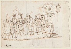 Esboço: Uma Visita Oriental de Unknown artist