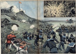 Guerra Hispano-americana ou Guerra da Independência de Cuba (1868-1898) entre Espanha e América do Norte de Unknown artist