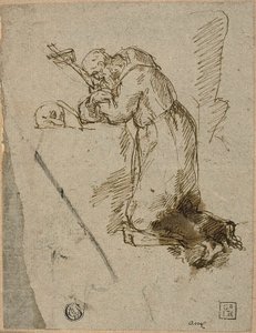 São Francisco de Assis em Oração de Unknown artist