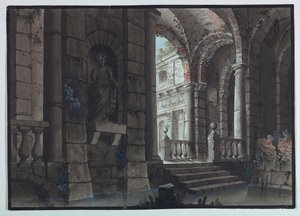 Cenário, Ruínas Antigas, Interior de Unknown artist