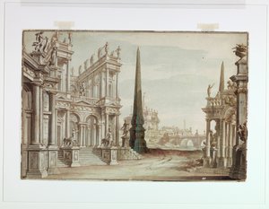 Cenário, Fantasia de Roma com o Castel Sant 