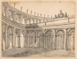 Design de palco de um átrio de Unknown artist