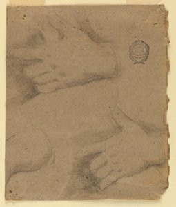 Estudo: Três mãos esquerdas de Unknown artist
