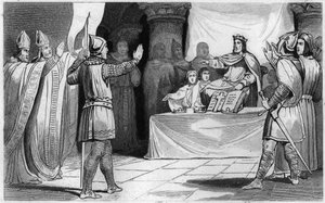 Sucessão de Luís 1.º, o Piedoso ou o Debonário, 816: o imperador do Ocidente de Unknown artist