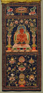 Thangka com o Sétimo Bodhisattva de Unknown artist
