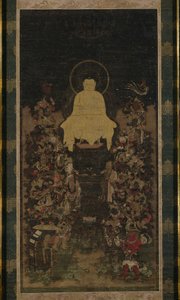 O Buda pregando o Sutra da "Perfeição da Sabedoria" (Prajnaparamita) de Unknown artist
