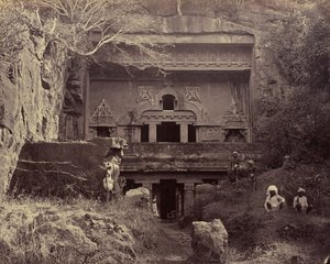 A Gruta dos Carpinteiros [sic]. Ellora de Unknown artist