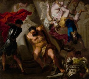 A morte de Sansão de Unknown artist