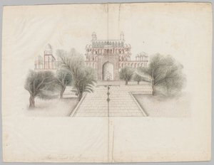 O Mausoléu de Akbar em Secunderabad de Unknown artist