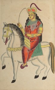 O motim da heroína Rani Lakshmi Bai de Jhansi de Unknown artist