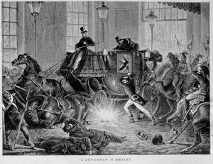 O bombardeio de Orsini em 14 de janeiro de Unknown artist