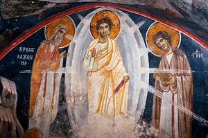 A Transfiguração de Jesus - Anônimo - Século XIII - Fresco - Igreja Boyana ©FineArtImages/Leemage de Unknown artist