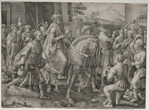 O triunfo de Mardoqueu de Unknown artist