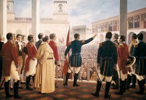A declaração de Independência do Peru de Unknown artist