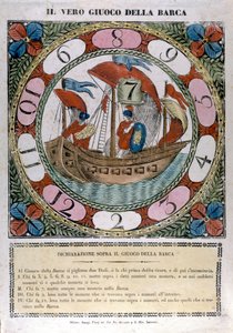 O jogo do barco. Século XVIII de Unknown artist