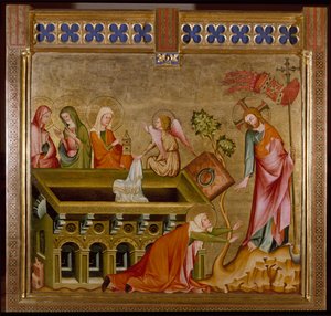 As três mulheres no sepulcro e Noli me tangere (pintura, ca. 1330) de Unknown artist