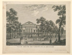 Teatro des Varietés em Paris de Unknown artist