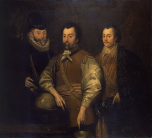 Thomas Cavendish, Sir Francis Drake e Sir John Hawkins de Unknown artist