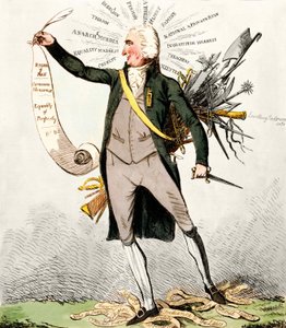 Thomas Paine (1737-1809), escritor e político britânico detentor dos "Direitos Humanos". de Unknown artist
