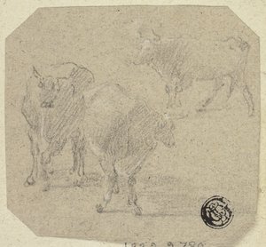 Três vacas de Unknown artist