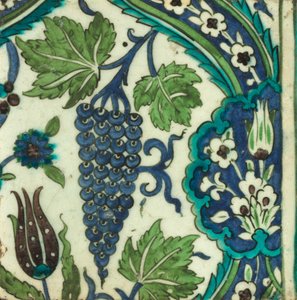 Azulejo com cacho de uvas de Unknown artist