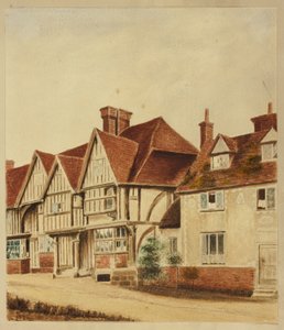 Frentes das Casas Tudor de Unknown artist