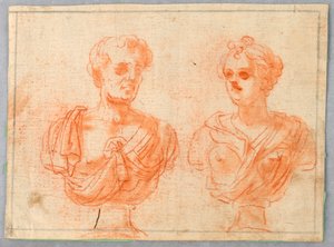 Dois bustos romanos de Unknown artist