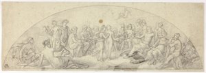Casamento de Cupido e Psique no Monte Olimpo de Unknown artist