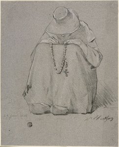 Mulher com um rosário de Unknown artist