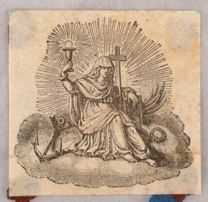 Gravura em madeira. Vinheta. de Unknown artist