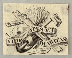 Gravura em madeira. Vinheta. de Unknown artist