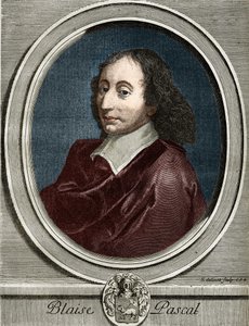 retrato de Blaise Pascal (1623-1662), físico, matemático e escritor francês. de Unknown artist