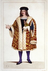 Retrato de Guillaume de Montmorency (ca. 1453 - 1531) gravura de 1830. de Unknown artist