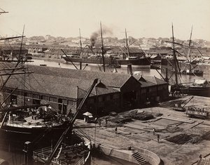 Porto de Bombaim, Índia de Unknown photographer